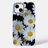 Monogramm der niedlichen weißen Daisy-Blume Case-Mate iPhone Hülle (Rückseite)