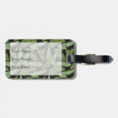 Monogramm der Palmblatt-| Gepäckanhänger (Rückseite horizontal)