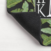 Monogramm der Palmblatt-| Mousepad (Ecke)