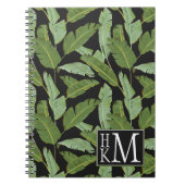 Monogramm der Palmblatt-| Notizblock (Vorderseite)