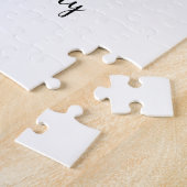 Monogramm der personalisierten 3-Foto-Collagen Puzzle (Seite)