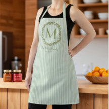 Monogramm der personalisierten Olive Wreath-Famili