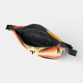Monogramm der personalisierten Retro-Sternexplosio Bauchtasche (Offen)
