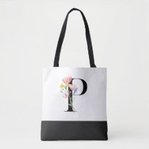 Monogramm der personalisierten Wildblume, Buchstab