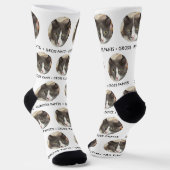 Monogramm der Pet-Face-Socken Socken (Gewinkelt)