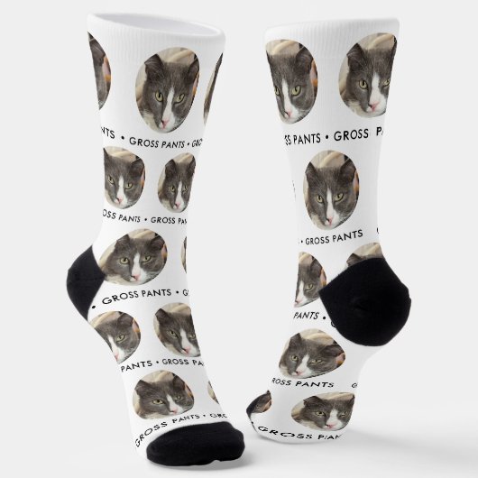 Monogramm der Pet-Face-Socken Socken (Gewinkelt)