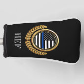 Monogramm der Polizei für die Durchsetzung des Gol Golf Headcover (Vorderseite)