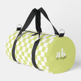 Monogramm der Retro-Signatur geprüft Duffle Bag