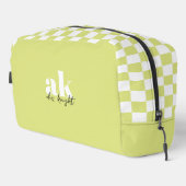 Monogramm der Retro-Signatur geprüft Waschbeutel (Rechte Ecke)