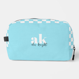 Monogramm der Retro-Signatur geprüft Waschbeutel