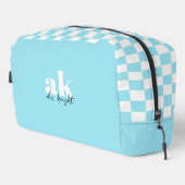 Monogramm der Retro-Signatur geprüft Waschbeutel (Rechte Ecke)