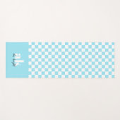 Monogramm der Retro-Signatur geprüft Yogamatte (Vorderseite (Horizontal))