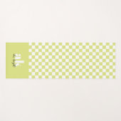 Monogramm der Retro-Signatur geprüft Yogamatte (Vorderseite (Horizontal))