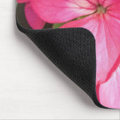 Monogramm der rosa Blume Foto Mousepad (Ecke)