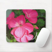Monogramm der rosa Blume Foto Mousepad (Mit Mouse)