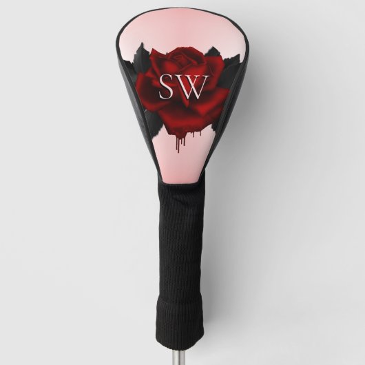 Monogramm der Rose Golf Headcover (Vorderseite)