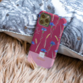 Monogramm der Roten Wildblume Case-Mate iPhone Hülle