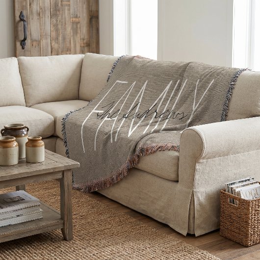Monogramm der Rustikalen Chic-Familie Decke