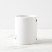 Monogramm der rustikalen Whimsikalen Blume (L) Kaffeetasse (Mittel)