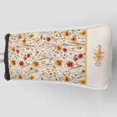 Monogramm der rustikalen Wildblume - Muster der Bo Golf Headcover (Vorderseite)