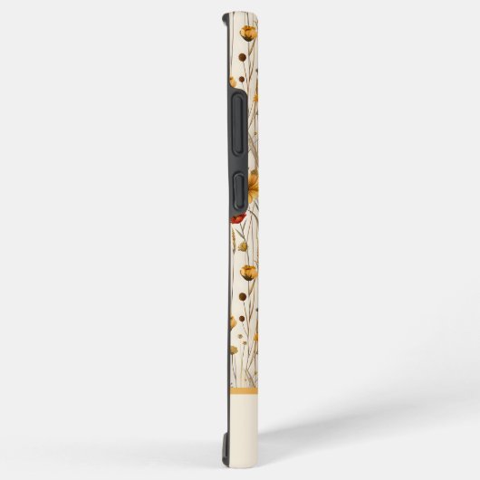 Monogramm der rustikalen Wildblume - Muster der Bo Samsung Galaxy Hülle (Rechte Seite)