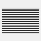 Monogramm der Schwarz-weißen Muster4 Geschenkpapier Set (Vorderseite 3)