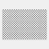 Monogramm der Schwarz-weißen Muster4 Geschenkpapier Set (Vorderseite)