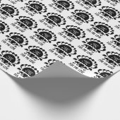 Monogramm der schwarzen Clam-Silhouette Geschenkpapier (Ecke)