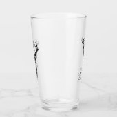 Monogramm der schwarzen Stag-Silhouette Glas (Rechts)