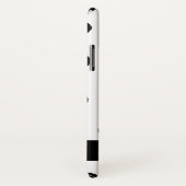 Monogramm der schwarzen und goldenen Polka-Punkte Case-Mate iPhone Hülle (Hinten/Rechts)