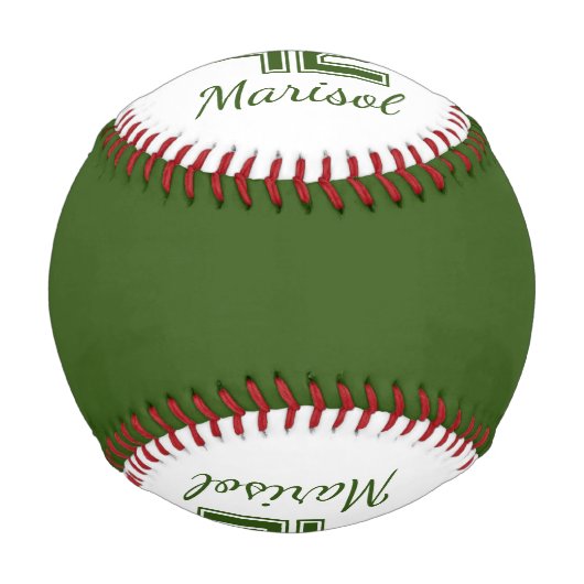 Monogramm der Spielnummer Baseball (Vorderseite)