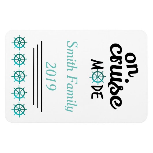 Monogramm der Stateroom-Türmchen im Cruise Mode Magnet (Horizontal)