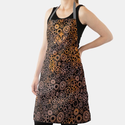 Monogramm der Steampunkrostgeere Schürze (InSitu)