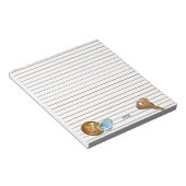 Monogramm der Tasten zum Aufspüren von Metallschät Notizblock (angewinkelt)