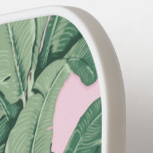 Monogramm der tropischen Bananen-Blätter | Streife Pickleball Schläger (Linke Seite)