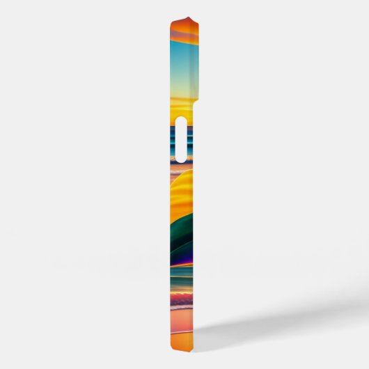 Monogramm der tropischen Paradise-Blume Case-Mate iPhone Hülle (Rückseite / Rechts)