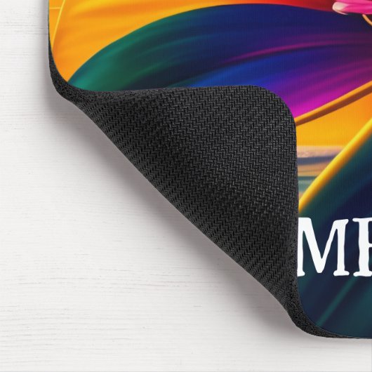 Monogramm der tropischen Paradise-Blume Mousepad (Ecke)