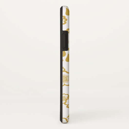 Monogramm der Viktorianischen Blumenzange aus Gold Case-Mate iPhone Hülle (Hinten/Rechts)