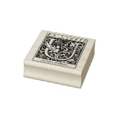 Monogramm der Vintagen Blume Briefbuch Ex Libris Gummistempel (Stempel)