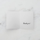 Monogramm der Vintagen Nähmaschine Vielen Dank (Innenseite)