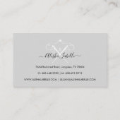 Monogramm der Vintagen Nähneedles Visitenkarte (Rückseite)