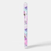 Monogramm der Wasserfarben-Blume Case-Mate iPhone Hülle (Rückseite / Links)