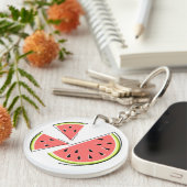Monogramm der Wassermelonen Schlüsselanhänger (Vorderseite rechts)