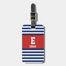 Monogramm der weißen Streifen der Nautik