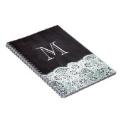 Monogramm der weißen Tafelsilbe Notizblock (Rechte Seite)