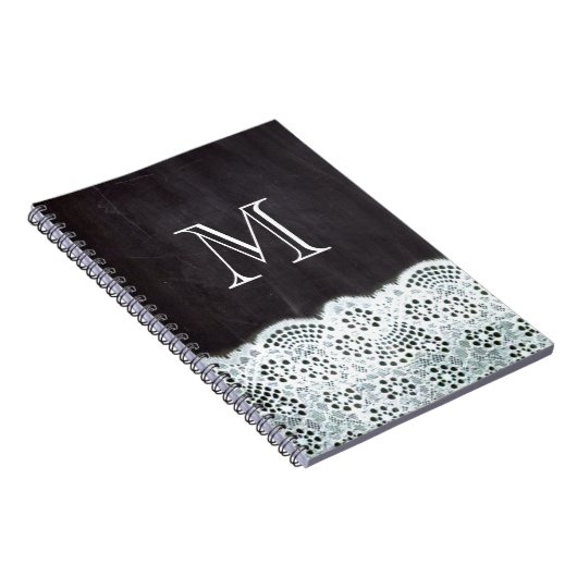 Monogramm der weißen Tafelsilbe Notizblock (Rechte Seite)