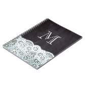 Monogramm der weißen Tafelsilbe Notizblock (Linke Seite)