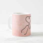 Monogramm des Abschlusses Nurus oder Doctor Stetho Kaffeetasse (Vorderseite Links)