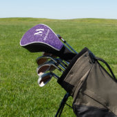 Monogramm des abstrakten geometrischen Dreiecks Golf Headcover (In SItu)