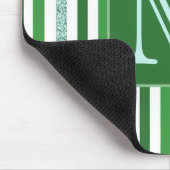 Monogramm des aktuellen grünen Silberstreifen-Glit Mousepad (Ecke)
